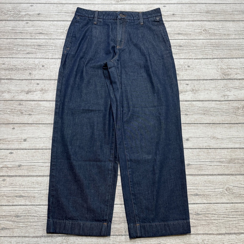Banana Republic Jeans Women's 28/6 Blue Dark Wash Indigo Mid-Rise Straight Leg